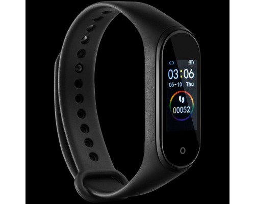 Смарт-часы CANYON SB-01 Smart band, colorful 0.96inch LCD, IP67, heart rate monitor, 90mAh, multisport mode, compatibility with iOS and android, Black, host: 47*18*11mm, strap: 245*16mm, 19.8g