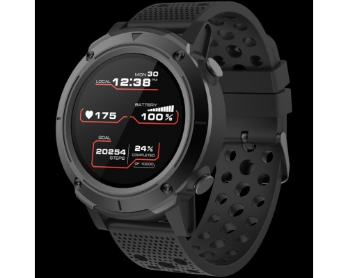 Смарт-часы CANYON Wasabi SW-82 Smart watch, 1.3inches IPS full touch screen, Alloy+plastic body,GPS function, IP68 waterproof, multi-sport mode with swimming mode, compatibility with iOS and android, 500mAh big battery, Host: D48x T15.0mm, Strap: 240