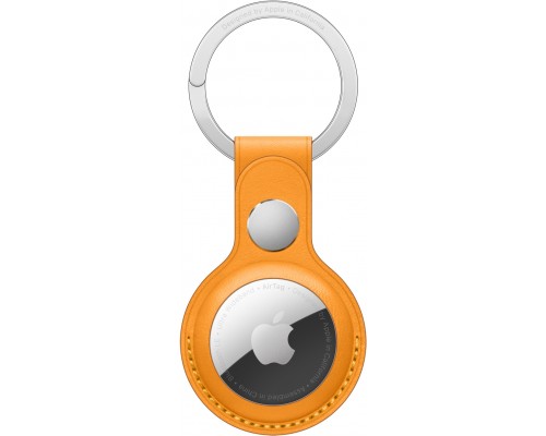 Кожаный брелок для ключей AirTag Leather Key Ring - Meyer Lemon