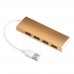 USB-концентратор Greenconnect USB 2.0 Разветвитель GCR-UH214BR на 4 порта  0,15m , Bronze