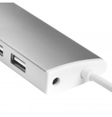 USB-концентратор Greenconnect USB 2.0 Разветвитель GCR-UH217S на 7 портов  0,5m , silver                                                                                                                                                                  