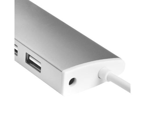 USB-концентратор Greenconnect USB 2.0 Разветвитель GCR-UH217S на 7 портов  0,5m , silver