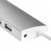 USB-концентратор Greenconnect USB 2.0 Разветвитель GCR-UH217S на 7 портов  0,5m , silver