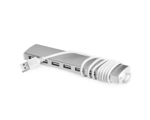 USB-концентратор Greenconnect USB 2.0 Разветвитель GCR-UH217S на 7 портов  0,5m , silver