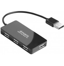 USB-концентратор Greenconnect USB 2.0 Разветвитель GCR-UH244B на 4 порта  0,15m , black                                                                                                                                                                   