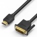 Кабель Vention HDMI 19M/DVI-D Dual link 25M - 5 м.