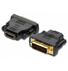 Адаптер-переходник Vention DVI 24+1 M/ HDMI 19F Двунаправленный                                                                                                                                                                                           