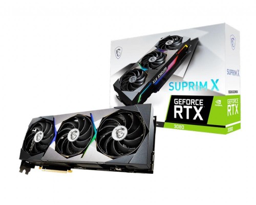 Видеокарта PCIE16 RTX3080 10GB LHR RTX 3080 SUPRIM X 10G LHR MSI