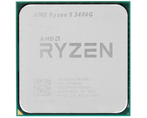 Процессор RYZEN X4 R5-3400G SAM4 OEM 65W 4200 YD340GC5M4MFI AMD