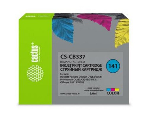 Картридж COLOR NO.141 9ML CS-CB337 CACTUS