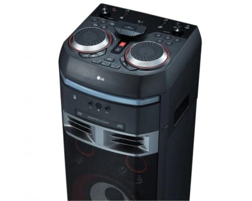 Минисистема LG OL90DK черный 1100Вт/CD/CDRW/DVD/DVDRW/FM/USB/BT (в комплекте: диск 2000 песен)