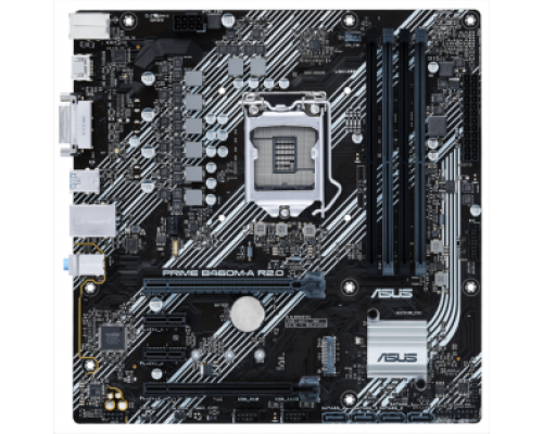 Материнская плата ASUS PRIME B460M-A R2.0, LGA1200, H470, 4*DDR4, DVI-D + HDMI, SATA3 + RAID, Audio, Gb LAN, USB 3.2*4, USB 2.0*2, COM*1 header, LPT*1 header (w/o cable), mATX; 90MB18A0-M0EAY0