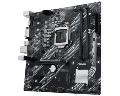 Материнская плата ASUS PRIME H410M-K R2.0, LGA1200, H470, 2*DDR4, HDMI + DVI, SATA3, Audio, Gb LAN, USB 3.2*4, USB 2.0*4, COM*1 header (w/o cable),mATX ; 90MB1A70-M0EAY0