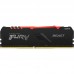 Оперативная память Kingston 16GB 2666MHz DDR4 CL16 DIMM 1Gx8 FURY Beast RGB