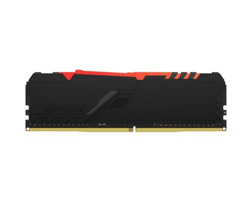 Оперативная память Kingston 16GB 2666MHz DDR4 CL16 DIMM 1Gx8 FURY Beast RGB