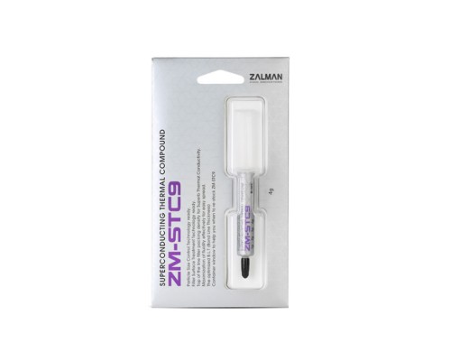 Термопаста Zalman ZM-STC9 superconducting thermal compound, thermal conductivity 9.1W/m-k, viscosity 250Pa.s