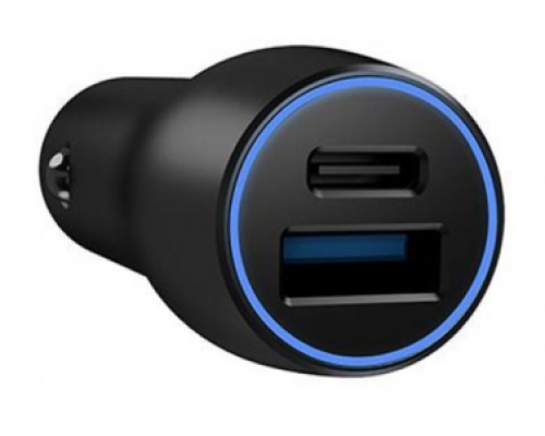 Автомобильное зарядное устройство ACHU001 28W CAR CHARGER 1xUSB, 1xUSB Type-C, 2.1A Черный