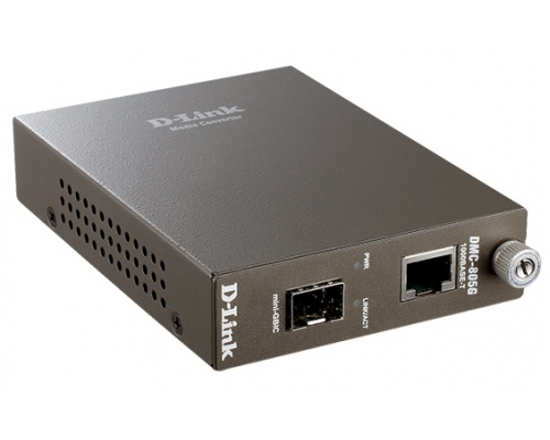 Медиаконвертер D-Link DMC-805G/A11A, Media Converter with 1 1000Base-T port and 1 1000Base-X SFP port.Jumbo frame.