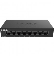 Коммутатор D-Link DGS-1008D/K2A, L2 Unmanaged Switch with 8 10/100/1000Base-T ports.8K Mac address, Auto-sensing, 802.3x Flow Control, Stand-alone, Auto MDI/MDI-X for each port,  802.1p QoS, D-link Green techno                                        
