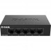 Коммутатор D-Link DGS-1005D/J2A, L2 Unmanaged Switch with 5 10/100/1000Base-T ports.2K Mac address, Auto-sensing, 802.3x Flow Control, Stand-alone, Auto MDI/MDI-X for each port, D-link Green technology, Metal c