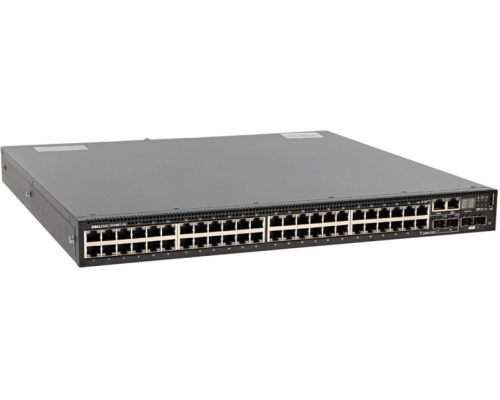 Управляемый PoE коммутатор DELL Networking N3048EP-ON, 48x1GbT, 2xSFP+ 10GbE, 48xPoE+/12xPoE 60W, 2 комб. порта GbE SFP, L3, стек., возд. пот. от пан. в/в к бл. пит., 1 бл. пит. пер. тока (analog N3048P)