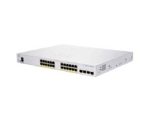 Управляемый PoE коммутатор CBS250 Smart 24-port GE, PoE, 4x10G SFP+ (repl. for  SG250X-24P-K9-EU)