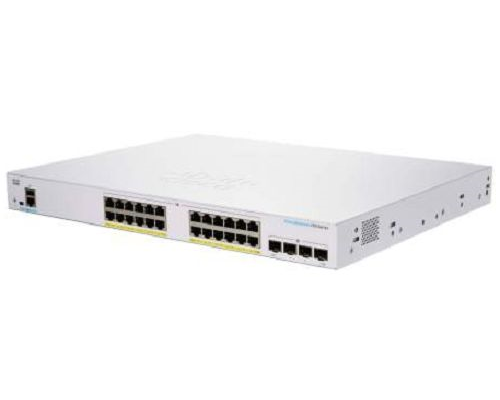 Управляемый PoE коммутатор CBS250 Smart 24-port GE, Full PoE, 4x1G SFP