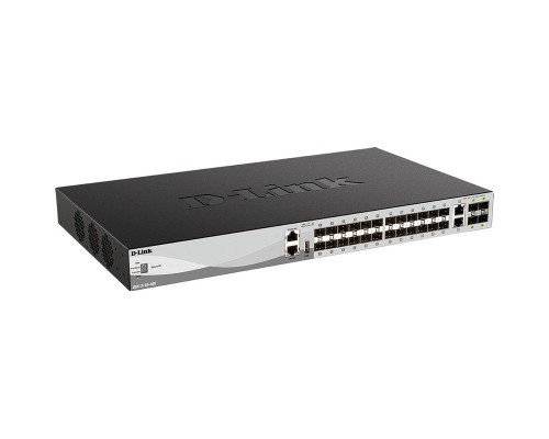 Управляемый коммутатор D-Link DGS-3130-30S/B1A, PROJ L3 Managed Switch with 24 100/1000Base-X SFP ports and 2 10GBase-T ports and 4 10GBase-X SFP+ ports.16K Mac address, SIM,  USB port, IPv6, SSL v3, 802.1Q VLAN,GVRP, 802.