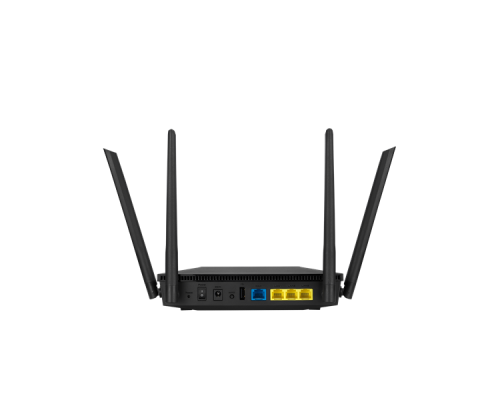 Маршрутизатор ASUS RT-AX53U// роутер  802.11b/g/n/ac/ax, до 574 + 1201 Mbps, 2,4 + 5 гГц, 4 антенны, USB ; 90IG06P0-MO3500