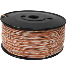 Кроссировочный кабель однопарный , 24 AWG, бухта 500 метров, бело-оранжевый                                                                                                                                                                               
