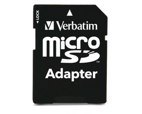 Карта памяти Verbatim micro Secure Digital Card microSDXC 16Gb Class 10 inc adapter