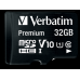 Карта памяти Verbatim micro Secure Digital Card microSDXC 32Gb Class 10 inc adapter