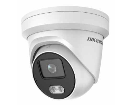 Камера Hikvision DS-2CD2327G2-LU(4mm) 2Мп уличная купольная IP-камера с LED-подсветкой до 30м и технологией AcuSense1/2.8