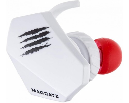 Гарнитура Mad Catz  E.S. PRO+ WH проводная, игровая, мобильная, 20-20000 Гц, 32 Ом, 102 дБ, mini jack 3.5 мм, с 2-мя микрофонами, 50-12000 Гц, -42 дБ, цвет  белый