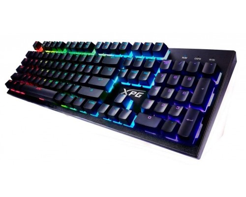 Клавиатура XPG INFAREX K10 механическая, игровая, проводная, USB, подсветка RGB, цвет  черный