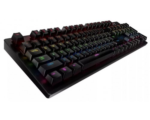 Клавиатура XPG INFAREX K10 механическая, игровая, проводная, USB, подсветка RGB, цвет  черный