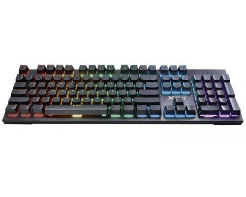 Клавиатура XPG INFAREX K10 механическая, игровая, проводная, USB, подсветка RGB, цвет  черный