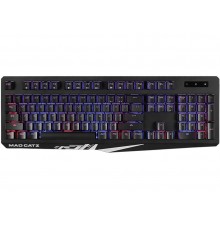 Клавиатура Mad Catz  S.T.R.I.K.E. 2 мембранная, проводная, подсветка RGB, USB, аллюминиевая рама, цвет  черный                                                                                                                                            