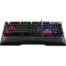 Клавиатура XPG SUMMONER4C BKCRU Cherry MX silver, механическая, игровая, проводная, 2х USB, подсветка RGB, аллюминиевая рама, черная