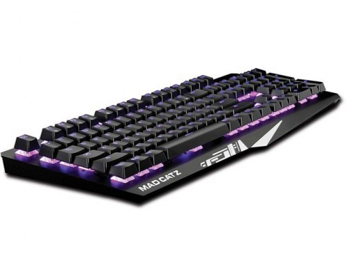 Клавиатура Mad Catz  S.T.R.I.K.E. 4 Cherry MX Red, механическая, проводная, подсветка RGB, USB, аллюминиевая рама, цвет  черный