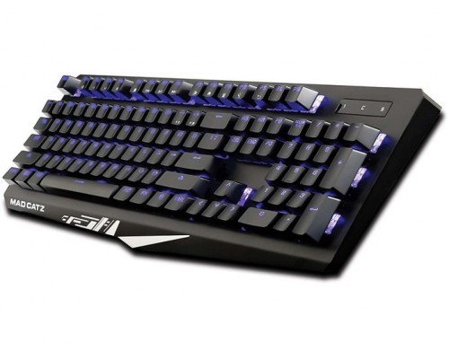 Клавиатура Mad Catz  S.T.R.I.K.E. 4 Cherry MX Red, механическая, проводная, подсветка RGB, USB, аллюминиевая рама, цвет  черный