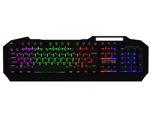 Клавиатура Harper Gaming Fulcrum GKB-20 мембранная, проводная, USB, 104 кл., RGB подсветка, черная