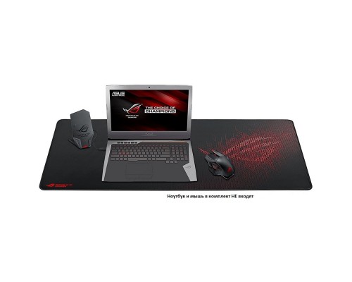 Коврик для мыши ASUS ROG Sheath резиновая основа, тканевая поверхность, 900 x 440 x 3 мм, цвет  черный/красный