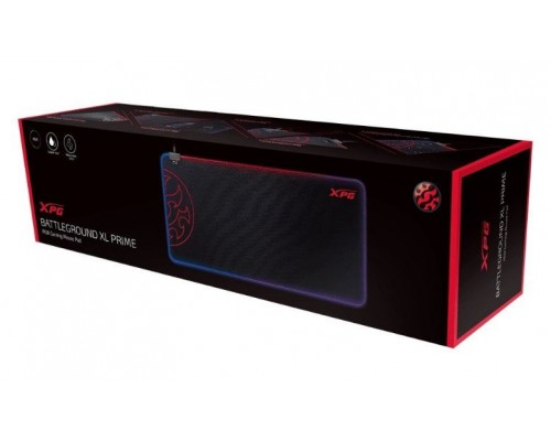 Коврик для мыши XPG BATTLEGROUND XL PRIME BKCWW ткань CORDURA, резиновая основа, 900 x 420 х 4 мм, Micro USB, RGB подсветка, черный