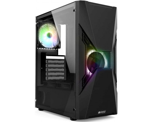 Корпус HIPER ORO-2RGB ATX, mATX, Mini-ITX, Midi-tower, без БП, USB 2.0, USB 3.0, Audio, 2 х 120 мм, RGB подсветка, black