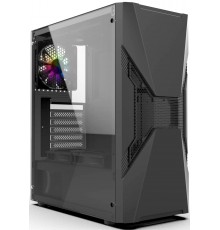 Корпус HIPER ORO-1RGB ATX, mATX, Mini-ITX, Midi-tower, без БП, USB 2.0, USB 3.0, Audio, 1 х 120 мм, RGB подсветка, black                                                                                                                                  