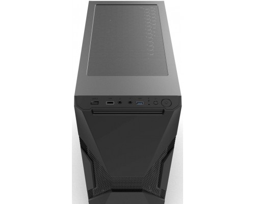 Корпус HIPER ORO-1RGB ATX, mATX, Mini-ITX, Midi-tower, без БП, USB 2.0, USB 3.0, Audio, 1 х 120 мм, RGB подсветка, black