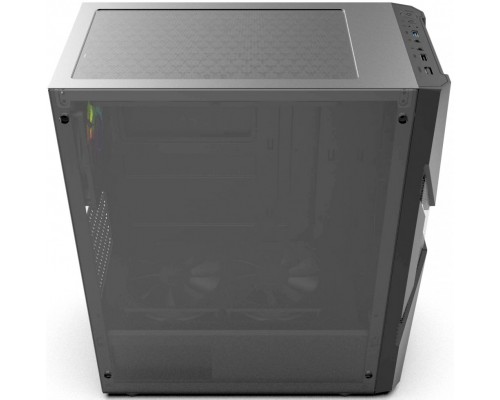 Корпус HIPER ORO-1RGB ATX, mATX, Mini-ITX, Midi-tower, без БП, USB 2.0, USB 3.0, Audio, 1 х 120 мм, RGB подсветка, black