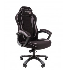 Игровое кресло Chairman game 28 компьютерное, до 180 кг, ткань/пластик, цвет  черный/серый                                                                                                                                                                
