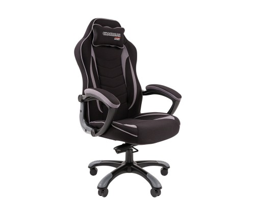 Игровое кресло Chairman game 28 компьютерное, до 180 кг, ткань/пластик, цвет  черный/серый